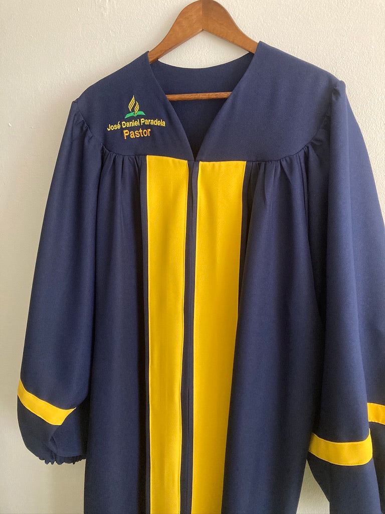 Personalized Baptismal Robe for Pastors | Ecclesiastical Baptismal Attire | Luxury Clergy Robe | Baptismal Robe for Pastors and Clergy | Luxury Ceremonial Attire | Adult Baptismal Suit | Baptismal Robe for Pastors | Luxury Baptismal Robe for Clergy