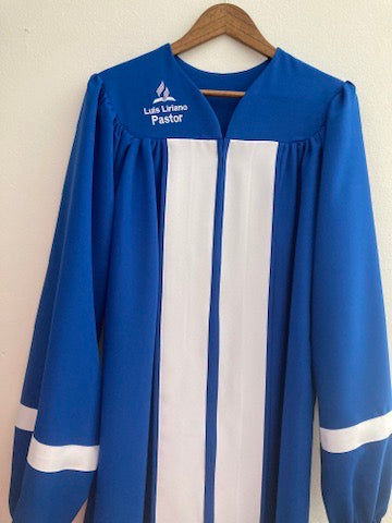 Personalized Baptismal Robe for Pastors | Ecclesiastical Baptismal Attire | Luxury Clergy Robe | Baptismal Robe for Pastors and Clergy | Luxury Ceremonial Attire | Adult Baptismal Suit | Baptismal Robe for Pastors | Luxury Baptismal Robe for Clergy